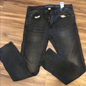 32x32 Banana Republic Traveler Washed Black Jeans